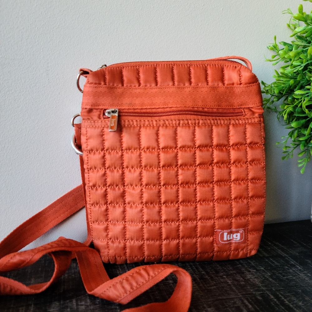 Lug Small Orange Crossbody
